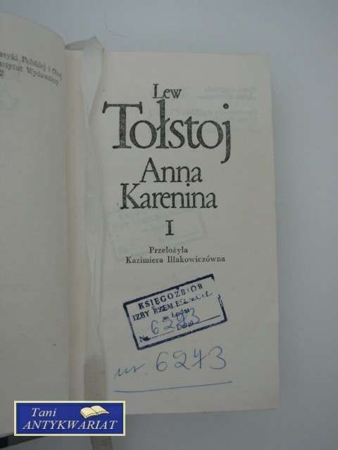 ANNA KARENINA TOM I