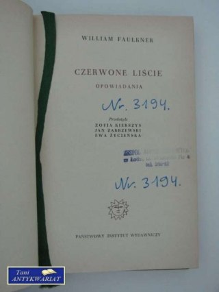 CZERWONE LIŚCIE - OPOWIADANIA