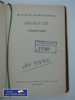 JAN-GUJ-TZY zamorski diabeł