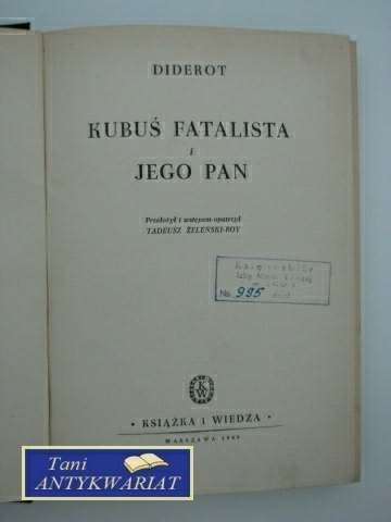 KUBUŚ FATALISTA I JEGO PAN