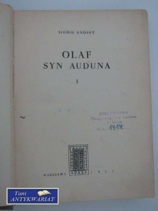 OLAF SYN AUDUNA TOM I