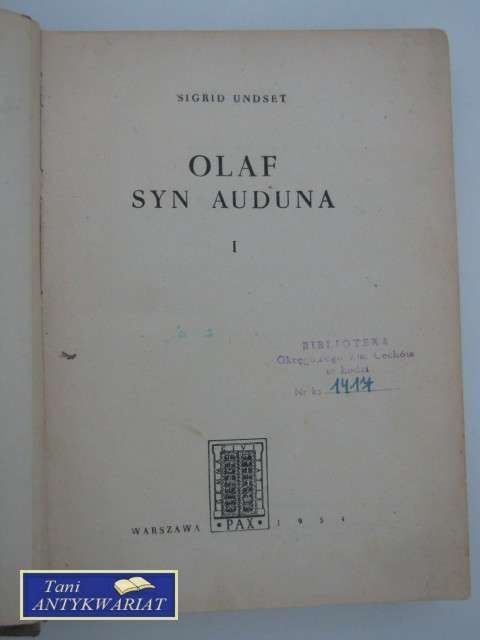 OLAF SYN AUDUNA TOM I