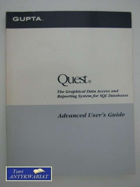QUEST the graphical data access and reporting system..