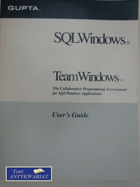 TEAM WINDOWS USER GUIDES