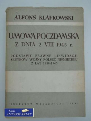 UMOWA POCZDAMSKA Z DNIA 2 VIII 1945 R.