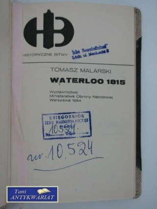 WATERLOO 1815