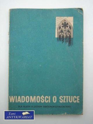 WIADOMOŚCI O SZTUCE...