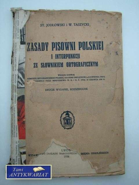 ZASADY PISOWNI POLSKIEJ I INTERPUNKCJI ZE SŁOWNIKIEM OR