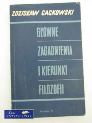 Główne zagadnienia i kierunki filozofii
