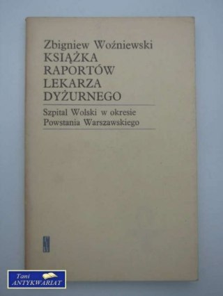 KSIĄŻKA RAPORTÓW LEKARZA DYŻURNEGO