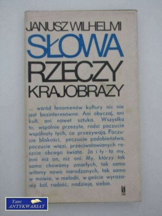 SŁOWA RZECZY KRAJOBRAZY
