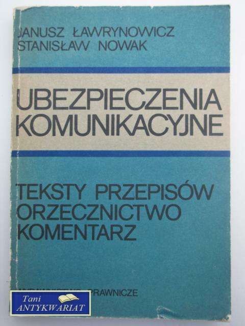 UBEZPIECZENIA KOMUNIKACYJNE