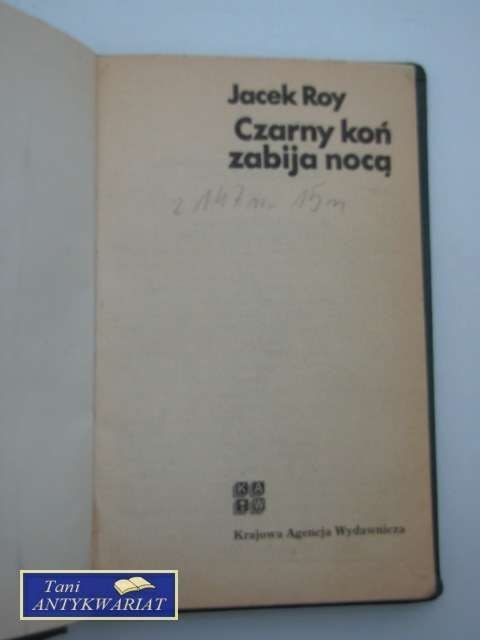 CZARNY KOŃ ZABIJA NOCĄ
