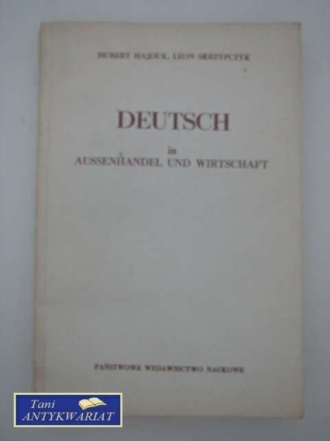 DEUTSCH IN AUSSENHANDEL UND WIRTSCHAFT