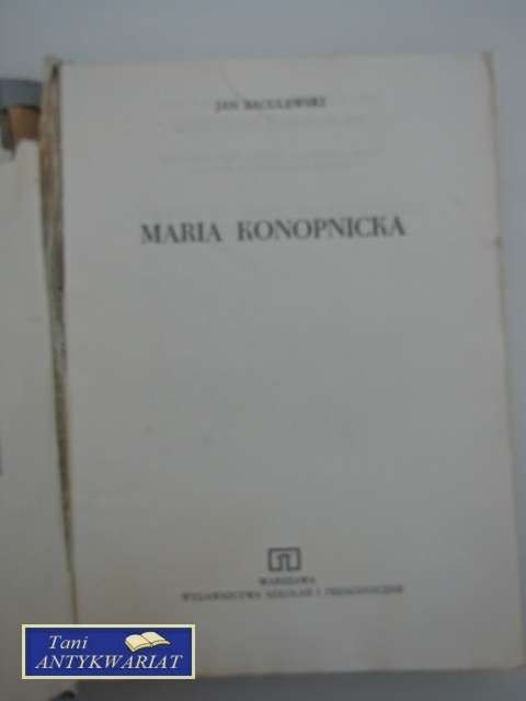 MARIA KONOPNICKA
