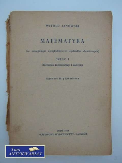 MATEMATYKA CZĘŚĆ I MATEMATYKA CZĘŚĆ I