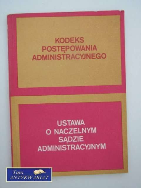 USTAWA O NACZELNYM SĄDZIE ADMINISTRACYJNYM