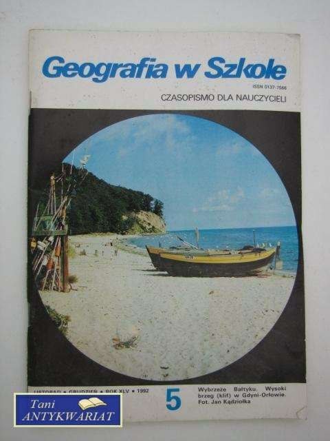 GEOGRAFIA W SZKOLE LISTOPAD-GRUDZIEŃ 1992