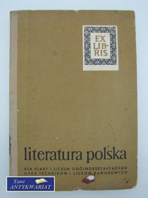 LITERATURA POLSKA DLA KLASY I LICEUM OGÓLNOKSZTAŁCĄCEGO