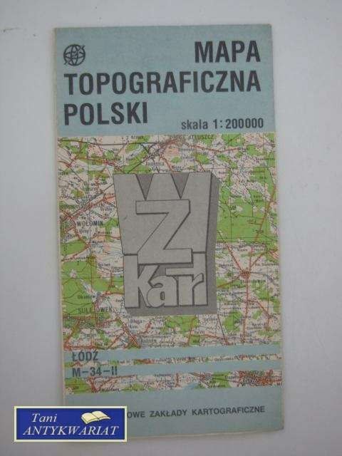 MAPA TOPOGRAFICZNA POLSKI