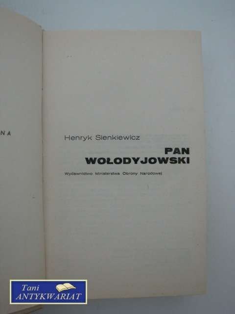 PAN WOŁODYJOWSKI