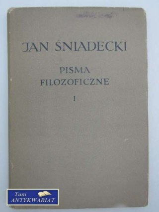 PISMA FILOZOFICZNE TOM I