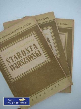 STAROSTA WARSZAWSKI TOMY 1-3