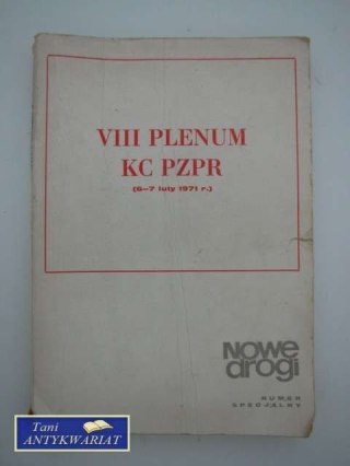 VIII PLENUM KC PZPR