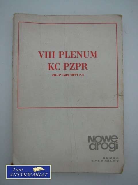 VIII PLENUM KC PZPR