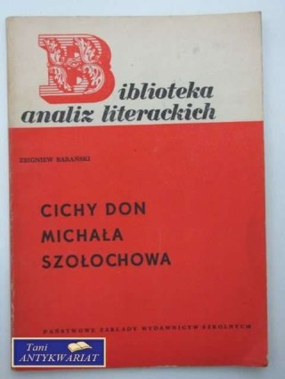 BIBLIOTEKA ANALIZ LITERACKICH - CICHY DON
