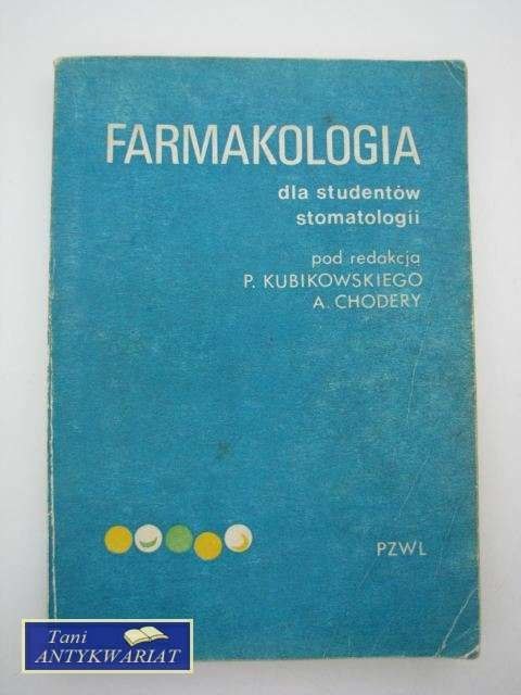 FARMAKOLOGIA dla studentów stomatologii