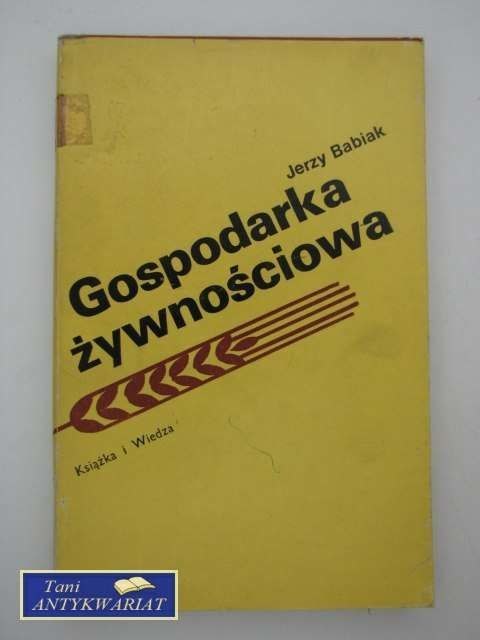 GOSPODARKA ŻYWNOŚCIOWA
