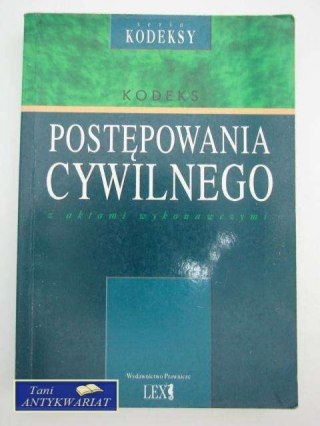 KODEKS POSTĘPOWANIA CYWILNEGO