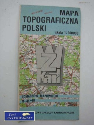 MAPA TOPOGRAFICZNA POLSKI