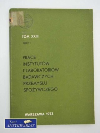 PRACE INSTYTUTÓW I LABORATORIÓW BADAWCZYCH ...