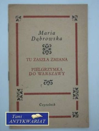 TU ZASZŁA ZMIANA PIELGRZYMKA DO WARSZAWY