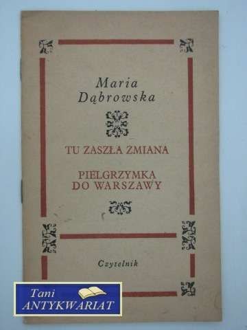 TU ZASZŁA ZMIANA PIELGRZYMKA DO WARSZAWY