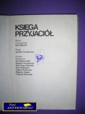 KSIĘGA PRZYJACIÓŁ - Igor Sikirycki