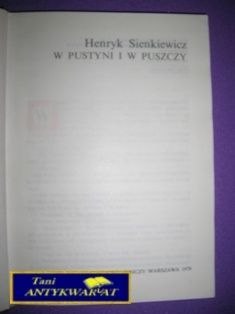 W PUSTYNI I W PUSZCZY-H.Sienkiewicz