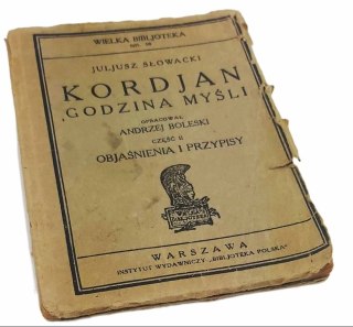 JULIUSZ SŁOWACKI -KORDJAN - GODZINA MYŚLI - OBJAŚNIENIA