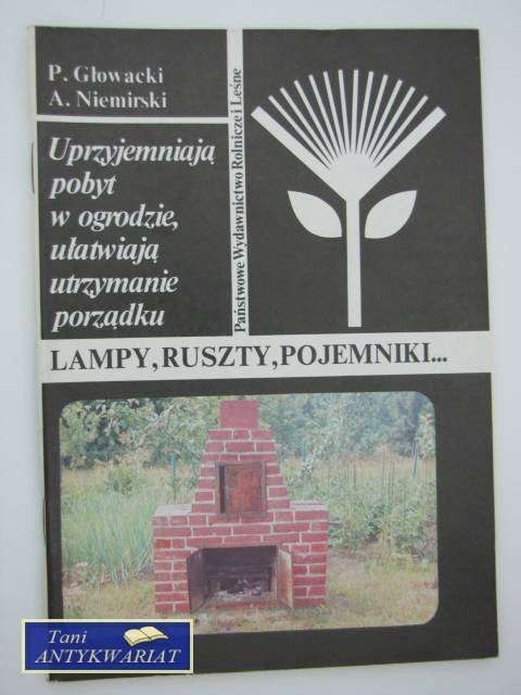 LAMPY, RUSZTY, POJEMNIKI