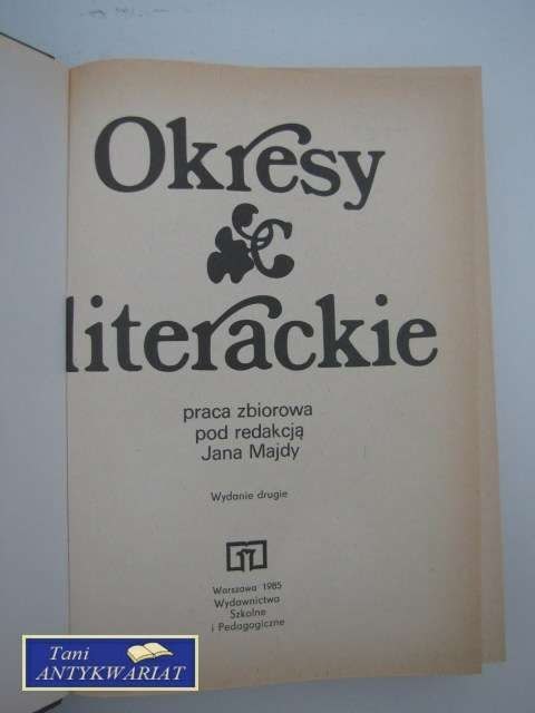 OKRESY LITERACKIE