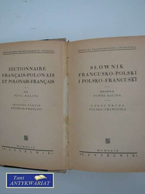 SŁOWNIK FRANCUSKO-POLSKI I POLSKO-FRANCUSKI