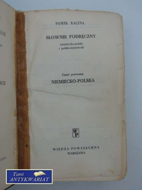 SŁOWNIK PODRĘCZNY NIEM-POL