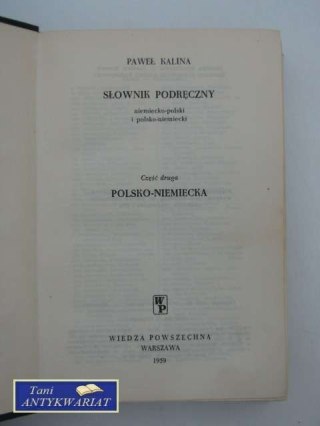 SŁOWNIK PODRĘCZNY POL-NIEM