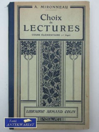 CHOIX DE LECTURES COURS ELEMENTAIRE