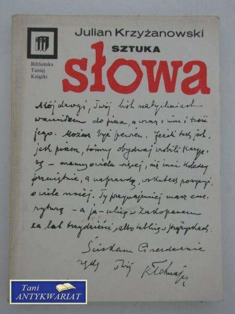 SZTUKA SŁOWA
