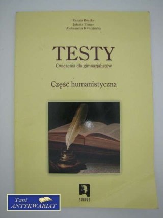 TESTY HUMANISTYCZNEĆWICZENIA DLA GIMNAZJALISTÓW