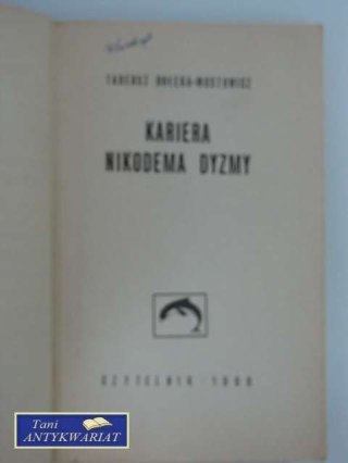 KARIERA NIKODEMA DYZMY