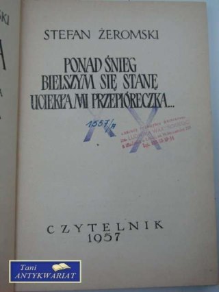 PONAD ŚNIEG, PRZEPIÓRECZKA